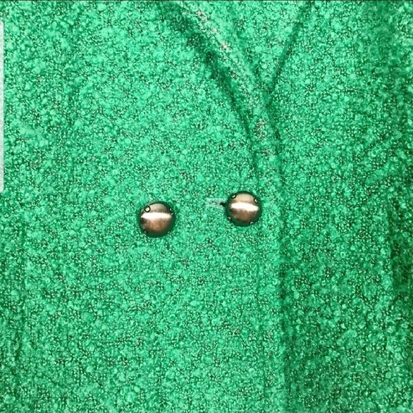 CAbi Ivy Cropped Wool Blazer - Green - Picture 4 of 4